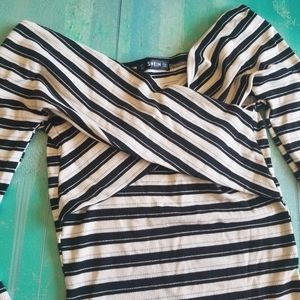 Crisscrossed off the shoulder top size SMALL